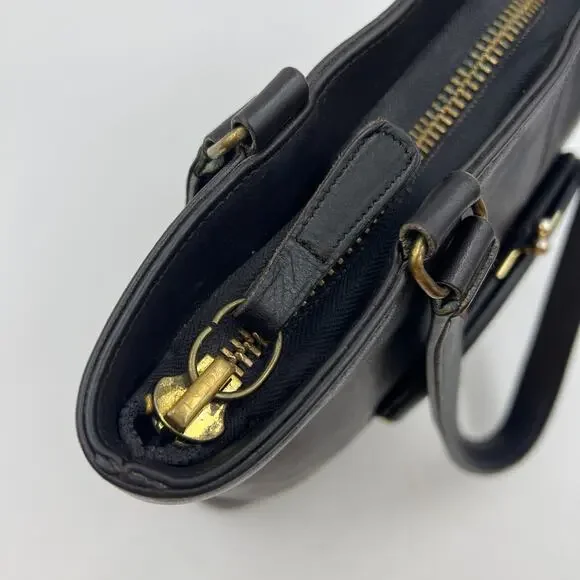 Vintage Coach Skinny Tote 9546 Brown Leather Handbag Purse - Picture 9 of 12